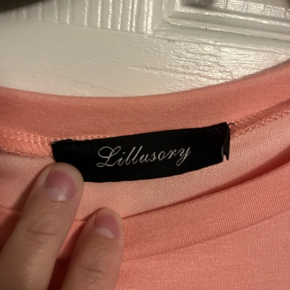 Coral tshirt dress - Picture 2 of 4